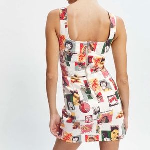 Reformation Davies Bustier Denim Mini Dress